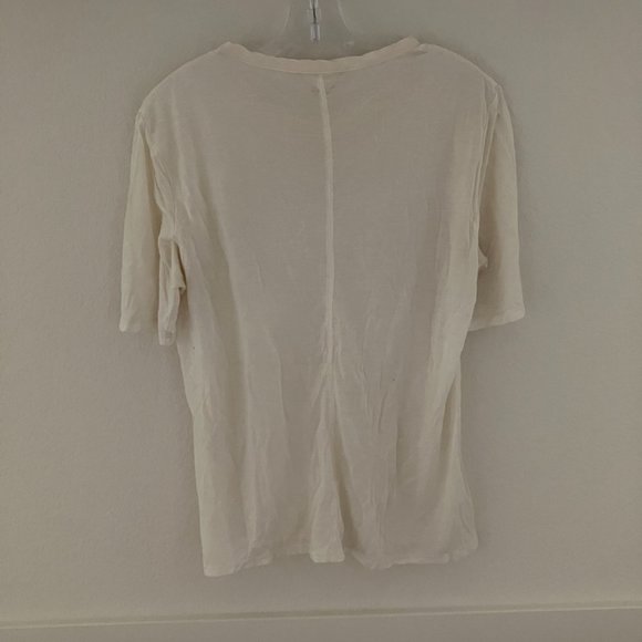 The Row Cream Short Sleeve Tee - Picture 4 of 4